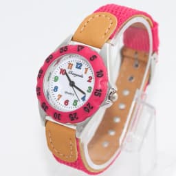 Chaoyada Children Boys Girls 24hours Canvas Quartz Wristwatches Kids Students Military Waterproof Watches
