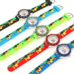 High Quality New Student Children's Cartoon Excavator Silicone Strap Quartz Watches Kids Boys Watch