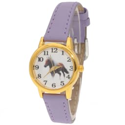 Cute Girl Ladies Watch Kids Watches Horse Leather Quartz Student Kids Animal Cartoon Children Wristwatch Gifts