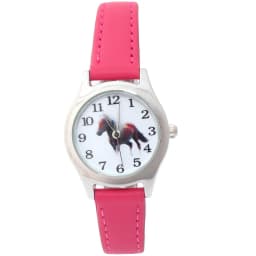 Cute Girl Ladies Watch Kids Watches Horse Leather Quartz Student Kids Animal Cartoon Children Wristwatch Gifts