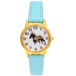 Cute Girl Ladies Watch Kids Watches Horse Leather Quartz Student Kids Animal Cartoon Children Wristwatch Gifts