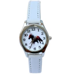 Cute Girl Ladies Watch Kids Watches Horse Leather Quartz Student Kids Animal Cartoon Children Wristwatch Gifts