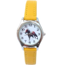 Cute Girl Ladies Watch Kids Watches Horse Leather Quartz Student Kids Animal Cartoon Children Wristwatch Gifts