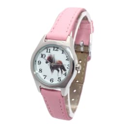 Cute Girl Ladies Watch Kids Watches Horse Leather Quartz Student Kids Animal Cartoon Children Wristwatch Gifts