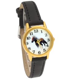 Cute Girl Ladies Watch Kids Watches Horse Leather Quartz Student Kids Animal Cartoon Children Wristwatch Gifts