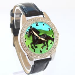 Top Brand Kids Children Fashion Watches Quartz Leather Strap Wrist Watch Boys Girls Watches Cartoon Watches Horse Dial