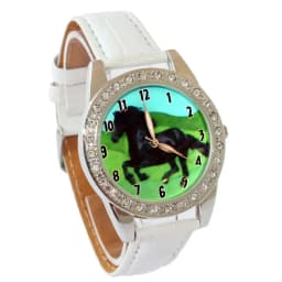 Top Brand Kids Children Fashion Watches Quartz Leather Strap Wrist Watch Boys Girls Watches Cartoon Watches Horse Dial
