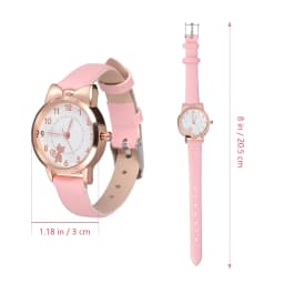 Childs Wrist Watch Kids Quartz Watch With Leather Strap Children's Watches Digital Cartoon Kids Modern Child's For Girls Dainty