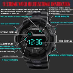 Kids Digital Watches Life Waterproof Electronic Watch For Children Multi-Function Luminous Sports Wrist Watch For Boys