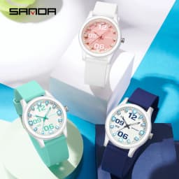 SANDA 3252 Fashion and Simple Student Quartz Watch, Popular Style, Waterproof, Suitable for Sports and Life, is a Gift for Frien
