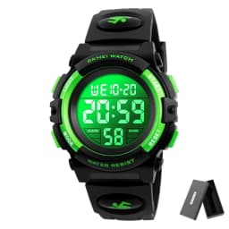 SKMEI 1266 Boys Girls Watch Alarm Clock 5Bar Waterproof Kids Wristwatches LED light Display Digital Children's Watches