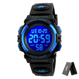 SKMEI 1266 Boys Girls Watch Alarm Clock 5Bar Waterproof Kids Wristwatches LED light Display Digital Children's Watches