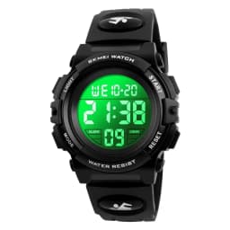 SKMEI 1266 Boys Girls Watch Alarm Clock 5Bar Waterproof Kids Wristwatches LED light Display Digital Children's Watches