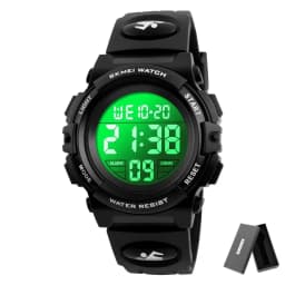 SKMEI 1266 Boys Girls Watch Alarm Clock 5Bar Waterproof Kids Wristwatches LED light Display Digital Children's Watches