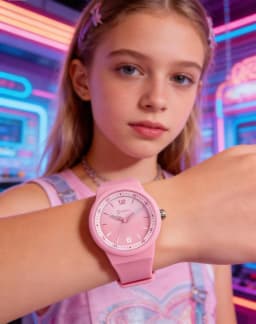 Pink Quartz Children Watches Silicone Strap Waterpoof Blue Analog Teenage Wriwtches for Girls Boys