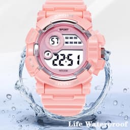 YIKAZE Kids Watches Fashion Luminous Waterproof Alarm Clock Watches Boys and Girls Student Smart Electronic Watch Gift