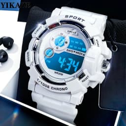 YIKAZE Kids Watches Fashion Luminous Waterproof Alarm Clock Watches Boys and Girls Student Smart Electronic Watch Gift