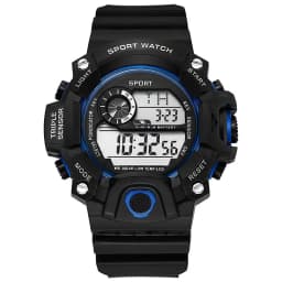 Men's Watch Fashion Sports Electronic Wristwatch Large Dial Multifunctional Waterproof Luminous Alarm Kids Male's Military Watch