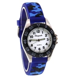 Luminous Hands Boys Girls Fashion Camouflage Silicone Strap Quartz Watches Children Kids Students Digital Cool Waterproof Clocks