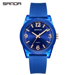 Fashion SANDA 6277 Student Quartz Watch Silicone Strap Multi Functional Sports Waterproof Student Quartz Watch