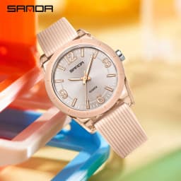 Fashion SANDA 6277 Student Quartz Watch Silicone Strap Multi Functional Sports Waterproof Student Quartz Watch