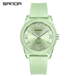 Fashion SANDA 6277 Student Quartz Watch Silicone Strap Multi Functional Sports Waterproof Student Quartz Watch