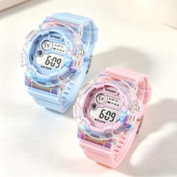 Sports Kids Watches Fashion LED Digital Watch for Boys and Girls Luminous Alarm-clock Students Electronic Wristwatch Gifts