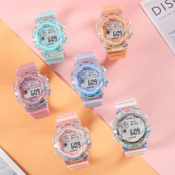 Sports Kids Watches Fashion LED Digital Watch for Boys and Girls Luminous Alarm-clock Students Electronic Wristwatch Gifts