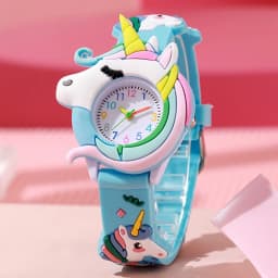 New Fashion Casual Cartoon Children Silicone Watch Women Watches Love Unicorn Watch Saturn Rainbow Meteor Girl Quartz Wristwatch