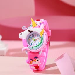 New Fashion Casual Cartoon Children Silicone Watch Women Watches Love Unicorn Watch Saturn Rainbow Meteor Girl Quartz Wristwatch
