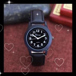 2026 new simple fashion leather strap watches for woman man children boys young students 12hours quartz waterproof watches clock