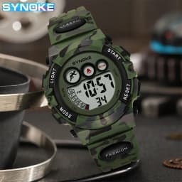 SYNOKE Student Sport Watches For Kids Colorful Electronic Watches 50M Waterproof Clock Children Digital Watch For Boys Girls