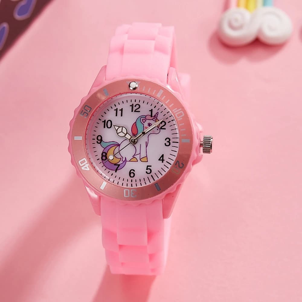 Unicorn Children Watch For Girls Lovely Fashion Girl Wristwatches unicorn Quartz Watch Student Kid Watch Holiday Gifts