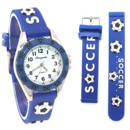 High Quality New Fashion Color Cartoon Football Students Children Watch Quartz Watch Electronic Wristwatch Gifts Boys Watches