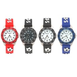 High Quality New Fashion Color Cartoon Football Students Children Watch Quartz Watch Electronic Wristwatch Gifts Boys Watches