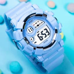 YIKAZE Fashion Kids Sports Watches 7-colors Luminous Multifunction LED Digital Watch Boys and Girls Student Children's Watches