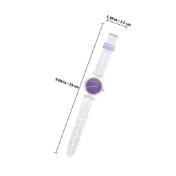 Pink Kids Transparent Glitter Silicone Wristwatch Creative Cool Adjustable Strap Children Watch Shiny Kids Watch