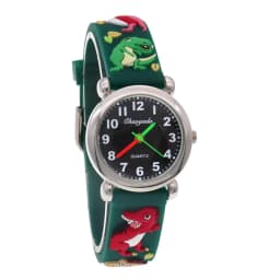 New Summer Boys Girls Fashion Dinosaur Silicone Strap Quartz Watches Children Kids Students Cool Waterproof Digital Clocks Black