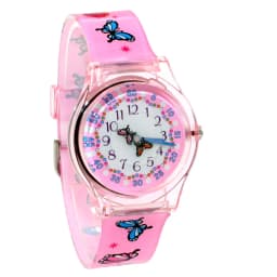 High Quality New Fashion Children Students Quartz Watches Kids Soft Waterproof Sports Heart Butterfly Wristwatches Xmas