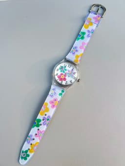 High Quality New Fashion Children Students Quartz Watches Kids Soft Waterproof Sports Heart Butterfly Wristwatches Xmas