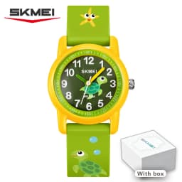 SKMEI 50M Waterproof Children's Quartz Watch Cartoon Watches Small Dial Muticolour Strap Sports Children's Kids Watches Gift