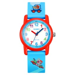 SKMEI 50M Waterproof Children's Quartz Watch Cartoon Watches Small Dial Muticolour Strap Sports Children's Kids Watches Gift