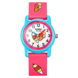 SKMEI 50M Waterproof Children's Quartz Watch Cartoon Watches Small Dial Muticolour Strap Sports Children's Kids Watches Gift
