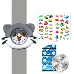 Boys Girls Watches Baby Kindergarten Party Gift Children Study Time Toy Wristwatches Slap Bracelet Clock Cartoon Kids Watches 22