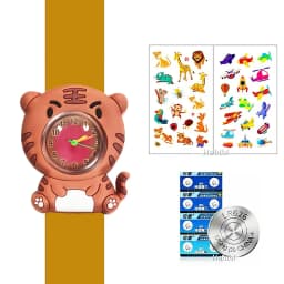 Boys Girls Watches Baby Kindergarten Party Gift Children Study Time Toy Wristwatches Slap Bracelet Clock Cartoon Kids Watches 22