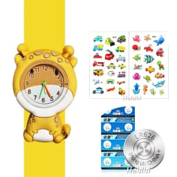Boys Girls Watches Baby Kindergarten Party Gift Children Study Time Toy Wristwatches Slap Bracelet Clock Cartoon Kids Watches 22
