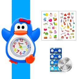 Boys Girls Watches Baby Kindergarten Party Gift Children Study Time Toy Wristwatches Slap Bracelet Clock Cartoon Kids Watches 22