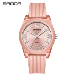 2025 Fashion SANDA 6277 Student Quartz Watch Silicone Strap Multi Functional Sports Waterproof Student Quartz Watch
