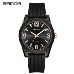 2025 Fashion SANDA 6277 Student Quartz Watch Silicone Strap Multi Functional Sports Waterproof Student Quartz Watch
