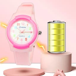 2026 Children's Watch Fashion Sports Quartz Watch Pink Digital Waterproof Boys Girls Kids Teenagers Students Clock Watches